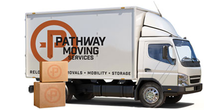 Moving company truck